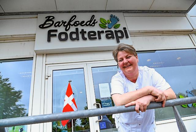 Lene Barfoed Friborg fortryder ikke at hun tog springet og blev fodterapeut. Nu kan hun fejre to gode opstartsår. Foto: Ole Iversen