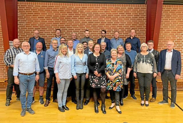 Her dem, der mødte frem til mødet i Flauenskjold og som nu er opstillet for Venstre til kommunalvalget i november.