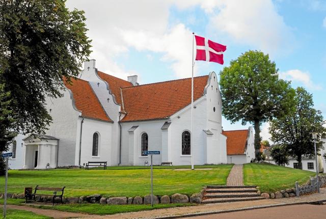 Flagdagen for Danmarks udsendte blev markeret i Hjørring Kommune med samling i Marinestuen og med gudstjeneste i Sct. Catharinæ Kirke. Foto: Niels Helver