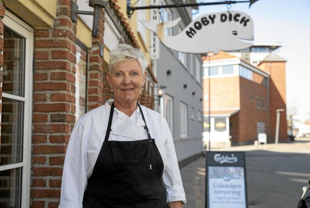 Moby Dick har ligget her i Boensgade siden 1975, og Dorthe Hansen har haft restauranten i de sidste 12 år. Foto: Michael Madse