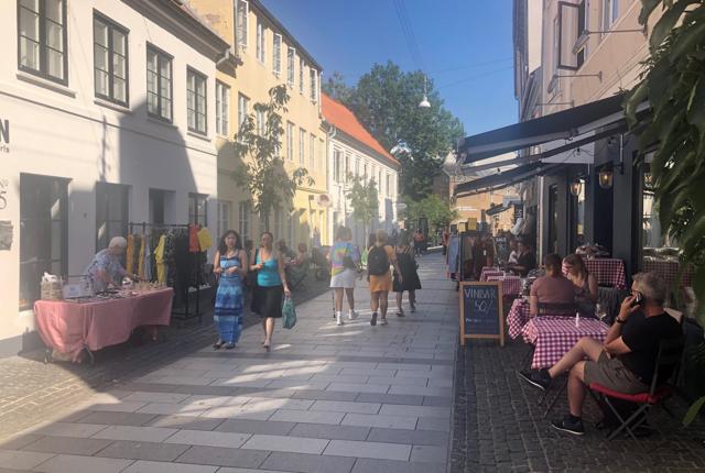 Det er anden gang, butikkerne i Nørregade går sammen om at invitere til sensommermarked. Privatfoto