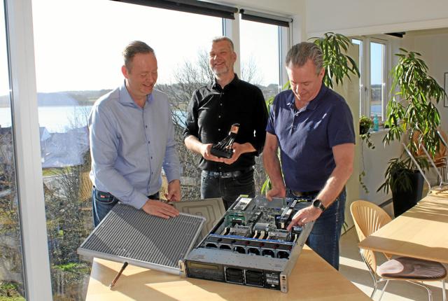 Gruppen bag Heatflow, fra venstre Dennis N. Jensen, Paw Mortensen og John S. Pedersen.