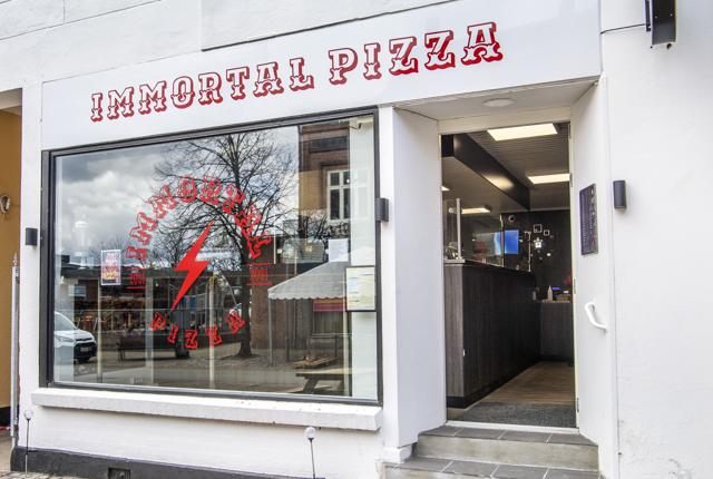 Immortal Pizza hedder det nye pizzeria i Hjørring. Foto: Henrik Louis.