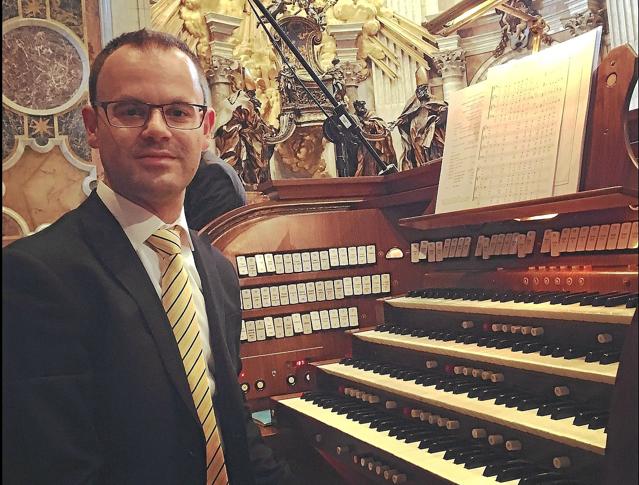 Den italienske orgelvirtuos Daniele Dori giver koncert i Thisted Kirke fredag aften 7. august. Privatfoto