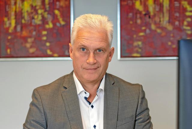 Direktør Per Nørgaard Nielsen glæder sig over Sønderhå-Hørsted Sparekasses robuste resultat for 2020. Privatfoto