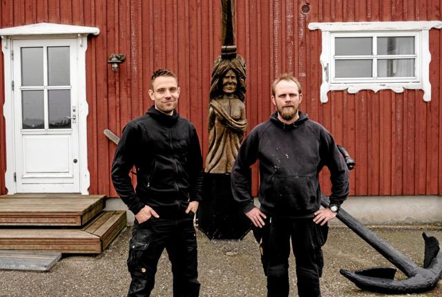 De nye ejere af Ålbæk Værft, der nu hedder Nordic Yacht Service ApS, Simon Andreas Hansen og Ronni Vejsgaard. Foto: Peter Jørgensen