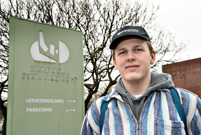 18-årige Anton Kokholm Vejby har brugt mange frivillige timer på Operation Dagsværk. Foto: Bente Poder