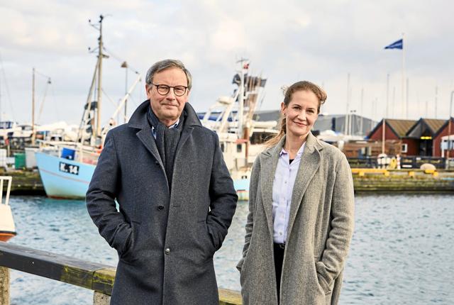 Svend-Erik Andersen og Maria Reumert Gjerding har fundet fodslaw i om ny plan for urørt hav. Foto: Mathias Christensen