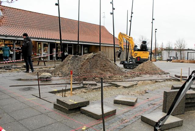 Udgravningen til Fjerritslevs nye scene er begyndt. Foto: Ida Mehl Agerholm