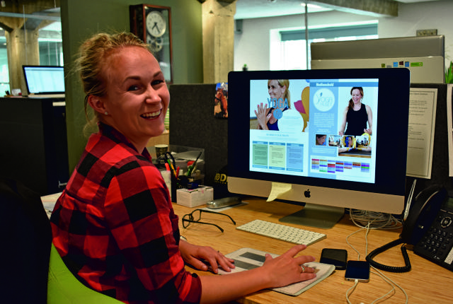 Heidi Kjær er grafiker og har været med til at designe det nye online-program. Foto: Fokus Folkeoplysning.