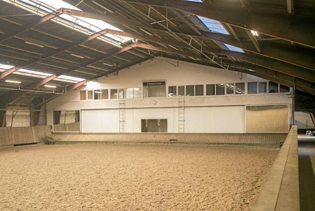 Brønderslev Rideklub er i gang med at etablere nyt cafeteria i forlængelse af ridehallen. Foto: Allan Mortensen