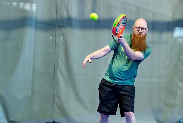Padel er en kombination af tennis og squash - men lægger sig mest op ad tennis. Arkivfoto: Torben Hansen