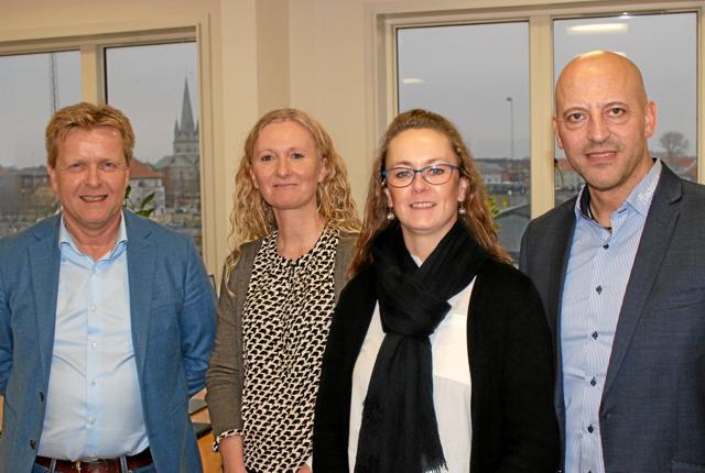 Kompleks er kommet godt fra start i Frederikshavn. Her er det fra venstre: Søren Kristiansen, Ulla Plannthin, Therese Skærlund og Martin Gaardsted.