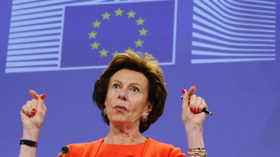 Forhenværende EU-kommissær Neelie Kroes optræder i nye lækkede filer fra Uber. EU-Kommissionen har mandag bedt hende forklare sig om påstået hemmelig lobbyvirksomhed for transportvirksomheden. <i>John Thys/Ritzau Scanpix</i>