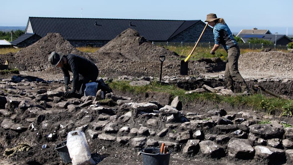 Bronzealdergravplads, der er fundet midt i Hanstholm