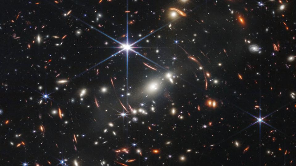 Billedet fra Nasa viser universet i den ældste form, det nogensinde er blevet fotograferet i. <i>Handout/Ritzau Scanpix</i>