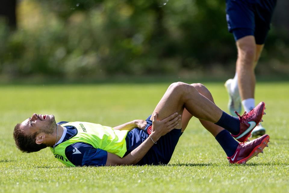 Pedro Ferreira måtte udgå af fredagens træning. <i>Arkivfoto: Lars Pauli</i>