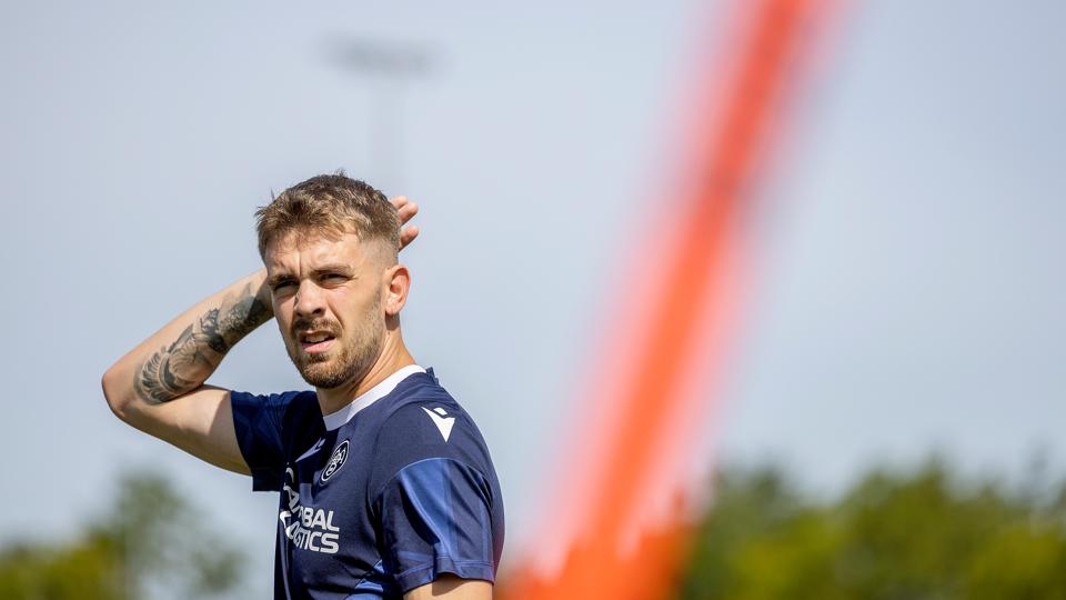 Marco Ramkilde har deltaget i træningen sammen med AaBs superligatrup siden 1. juli i år, og nu formaliseres samarbejdet foreløbig året ud. <i>Foto: Lars Pauli</i>