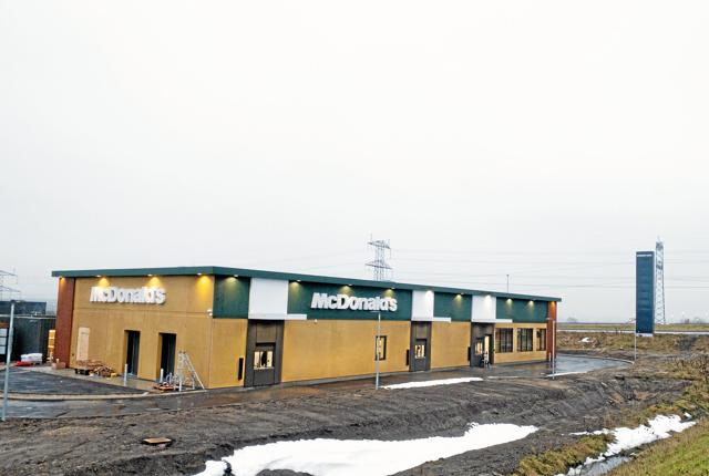 Du finder den nye McDonald's her i udkanten af Svenstrup. Foto: Katrine Schousboe