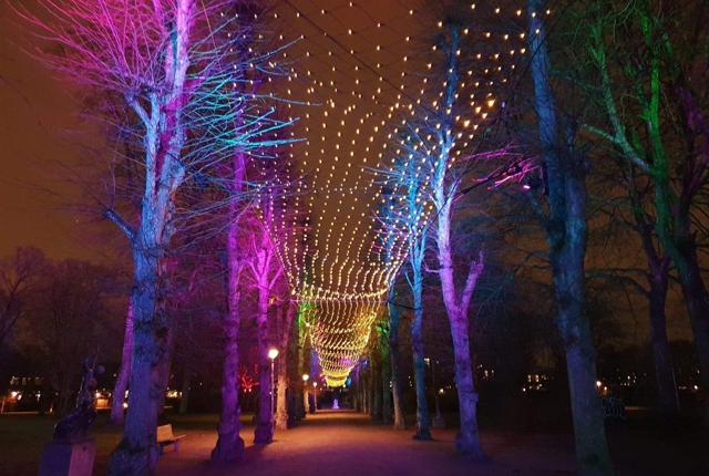 Det bliver endnu flottere end seneste lysfest, når Aalborg Karneval og AKKC igen inviterer til Lys i Mørket i Kildeparken. PR-foto