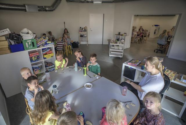 Børnene i Nørhalne har taget deres ny børnehave i brug. Foto: Martin Damgård