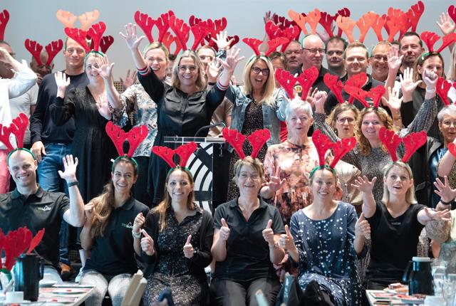 Medlemmerne i Hjørring Handel fik torsdag morgen præsenteret planerne for "julefesten" 1. og 2. oktober - det skal fejres, at Hjørring er kåret som Årets Juleby 2021. Foto: Bente Poder