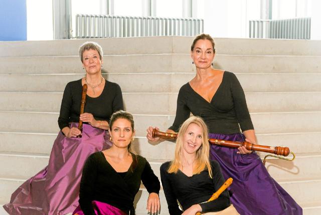 Fire solister danner tilsammen blokfløjtekvartetten "In Consort" Foto: Thomas Schjødt Nielsen