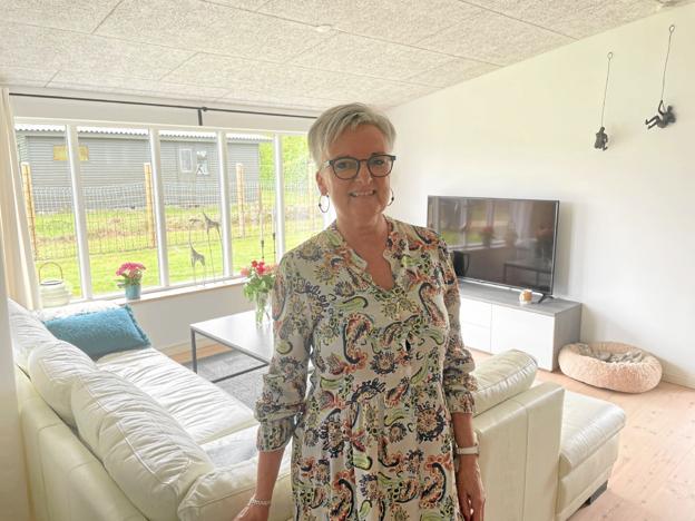 ”Selvom vi stammer fra Thisted-området, så føler vi os bare hjemme her i Øster Hurup. Så det er det helt rigtige for os. Alle er så hjælpsomme og imødekommende, og så elsker vi at komme i butikkerne i området”, fortæller Judith. Foto: Jesper Bøss