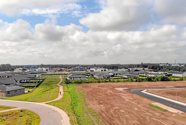 Her ses de 17 nye parcelhusgrunde på Horsbækken-Horsbækhaven.Privatfoto