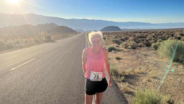 Temperaturen var stabilt høj i Death Valley. <i>Foto: Stine Rex</i>