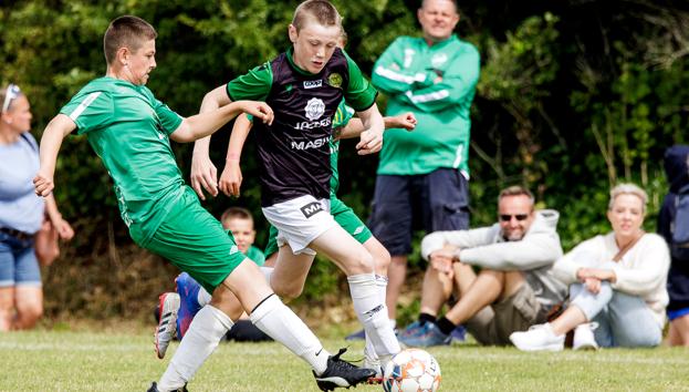 Der bliver spillet masser af kampe på anlægget på Fodboldvej torsdag. <i>Foto: Torben Hansen</i>