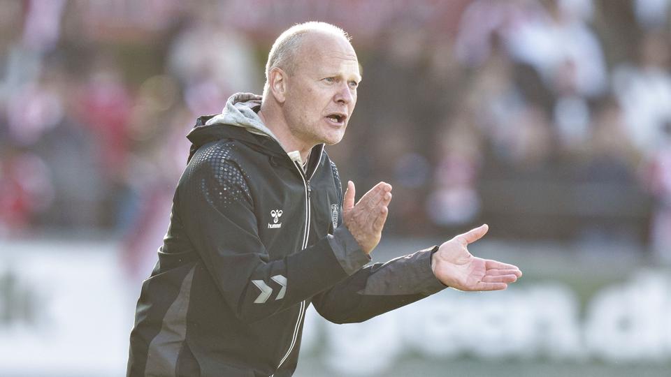 Niels Frederiksen skal sætte Brøndby op til mødet med Pogon Szczecin på torsdag. (Arkivfoto). <i>Henning Bagger/Ritzau Scanpix</i>