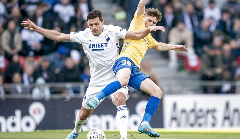 FC København og Brøndby er to af de klubber, der har en målsætning om at kvalificere sig til europæisk fodbold i næste sæson. <i>Mads Claus Rasmussen/Ritzau Scanpix</i>