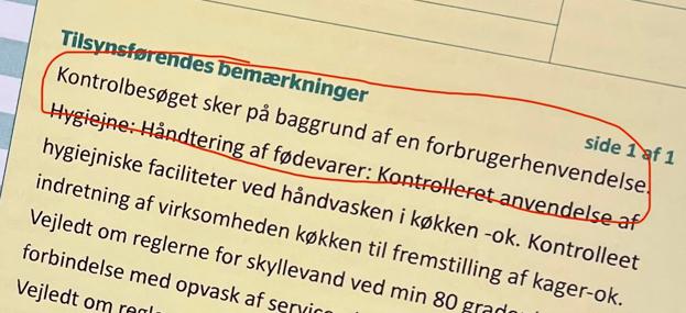 Kontrollen skete på baggrund af en henvendelse. <i>Privatfoto</i>
