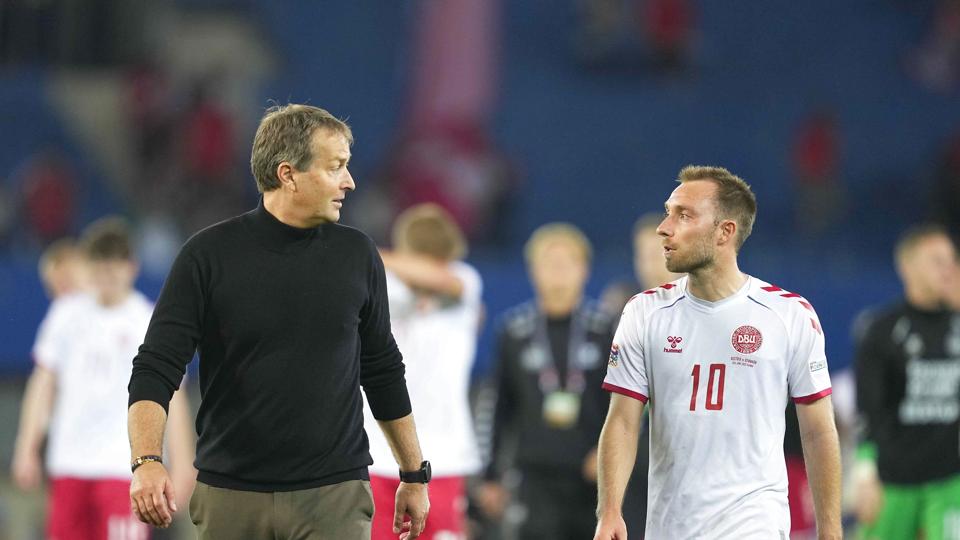 Kasper Hjulmand ser frem til at følge Christian Eriksen i Manchester United. (Arkivfoto). <i>Ulrik Pedersen/Ritzau Scanpix</i>