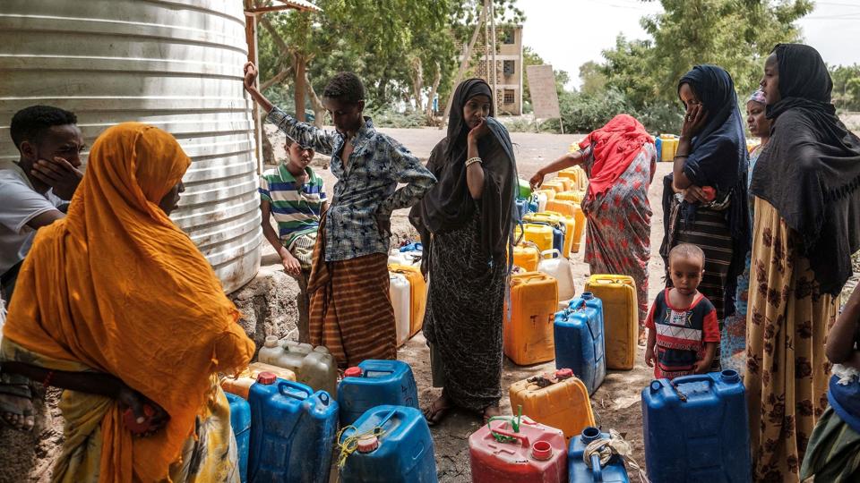 Stigende fødevarepriser har sendt 71 millioner mennesker verden over ud i fattigdom - bare i løbet af de seneste tre måneder, viser tal fra UNDP. Etiopien er et af de lande, der risikerer at blive ramt af en fødevarekrise. (Arkivfoto) <i>Eduardo Soteras/Ritzau Scanpix</i>