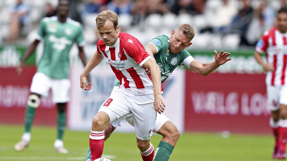 Iver Fossum havde mulighed for at udligne i overtiden, men brændte sit forsøg fra 11-meterpletten. <i>Henning Bagger/Ritzau Scanpix</i>