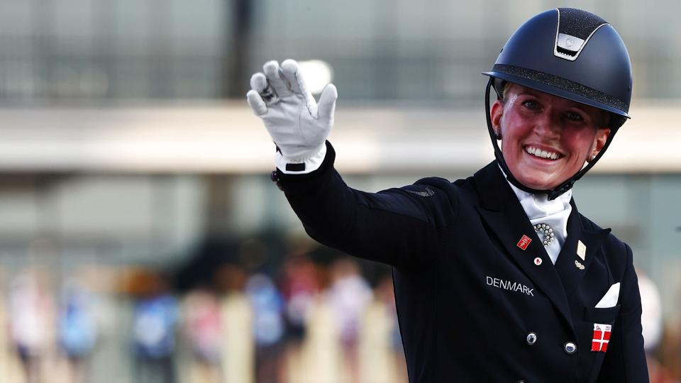 Nanna Skodborg Merrald vandt søndagens Grand Prix Kür i Sverige, hvilket også var med til at sikre Danmark sejren i holdkonkurrencen. (Arkivfoto). <i>Hamad I Mohammed/Reuters</i>