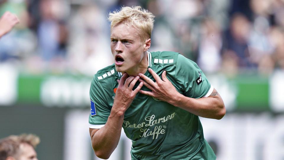 Tobias Bech scorede sejrsmålet til 2-1 mod AaB, da Viborg søndag indledte sæsonen i Superligaen. <i>Henning Bagger/Ritzau Scanpix</i>