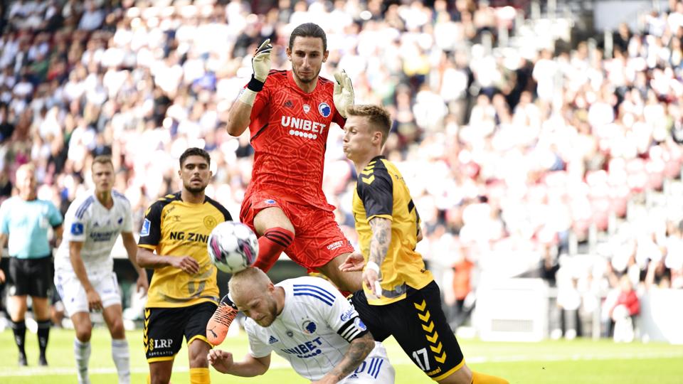 AC Horsens kunne søndag rejse fra Parken med en overraskende 1-0-sejr. <i>Philip Davali/Ritzau Scanpix</i>