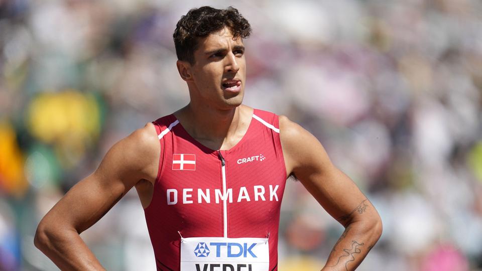 Benjamin Lobo Vedel var ikke hurtig nok til at gå videre ved VM. <i>Ashley Landis/Ritzau Scanpix</i>