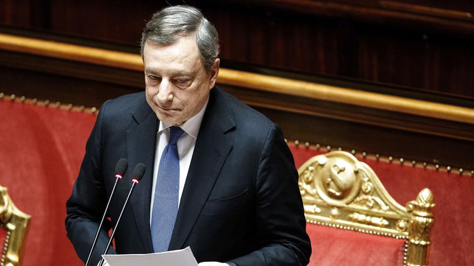 Mario Draghis begæring om at stoppe som premierminister i Italien vækker bekymring i flere af landets kommuner. <i>Roberto Monaldo/Ritzau Scanpix</i>