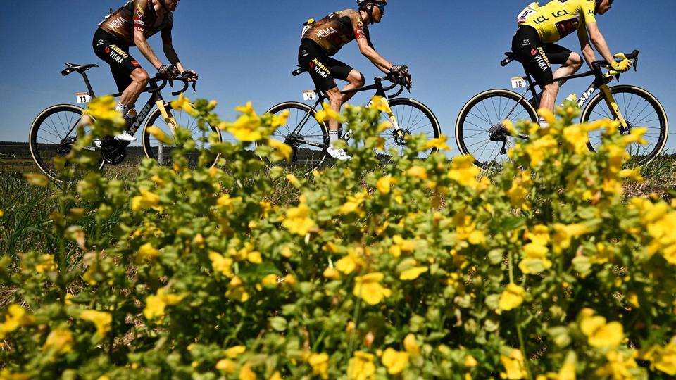 Jumbo-Vismas Tour-hold er reduceret fra otte til seks ryttere inden løbets sidste uge. <i>Marco Bertorello/Ritzau Scanpix</i>
