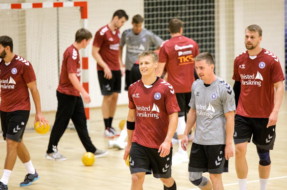 Mors-Thy Håndbold havde mandag første træningsdag frem mod den kommende sæson. <i>Foto: Bo Lehm</i>