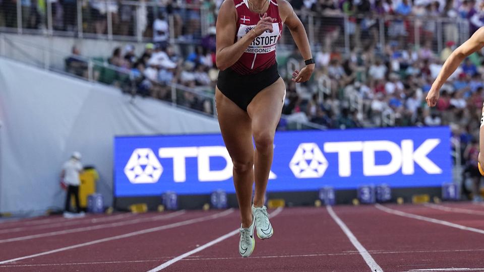 Natten til onsdag skal den 26-årige dansker Ida Karstoft forsøge at komme videre fra semifinalen i 200-meter-løb for kvinder til VM i atletik. <i>Ashley Landis/Ritzau Scanpix</i>