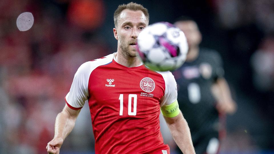 Christian Eriksen har benyttet sommerpausen på at bytte Brentford ud med Manchester United. <i>Liselotte Sabroe/Ritzau Scanpix</i>