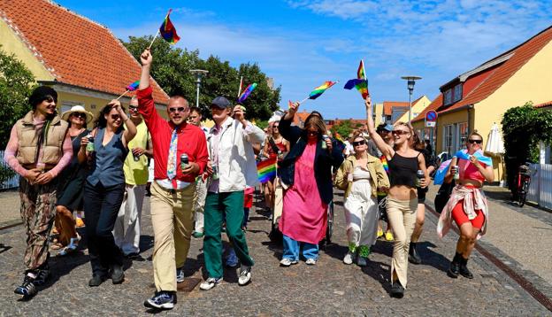 Der var kærlighed og fest i luften i Skagen til årets pride. <i>Foto: Vibe Maria Dahl Andersen</i>