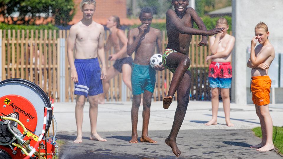 Sommervejret er kommet til Thy og Mors med temperaturer på ca. 36 grader. <i>Foto: Bo Lehm</i>