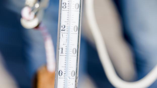Badevandstemperaturen ved Østerstrand i Nykøbing passerede de 20 grader. <i>Foto: Bo Lehm</i>