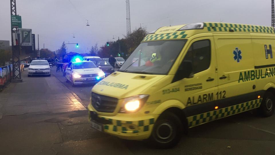 I april påkørte en ambulance en personbil, hvor den 63-årige bilist afgik ved døden. (Arkivfoto). <i>Kristian Djurhuus/Ritzau Scanpix</i>